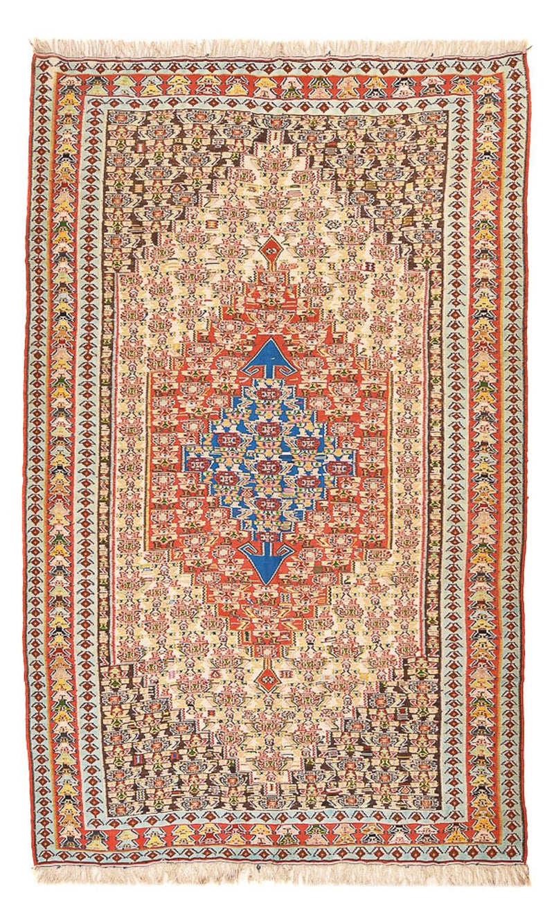 Kelim-tæppe - orientalsk - 260 x 158 cm - lysrød