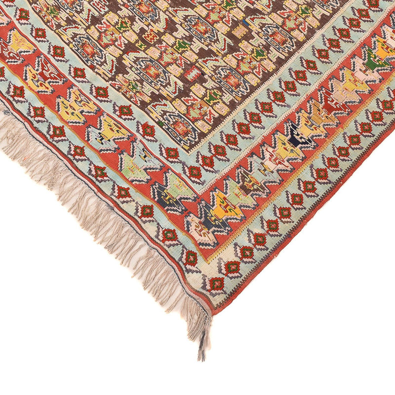 Kelim-tæppe - orientalsk - 260 x 158 cm - lysrød