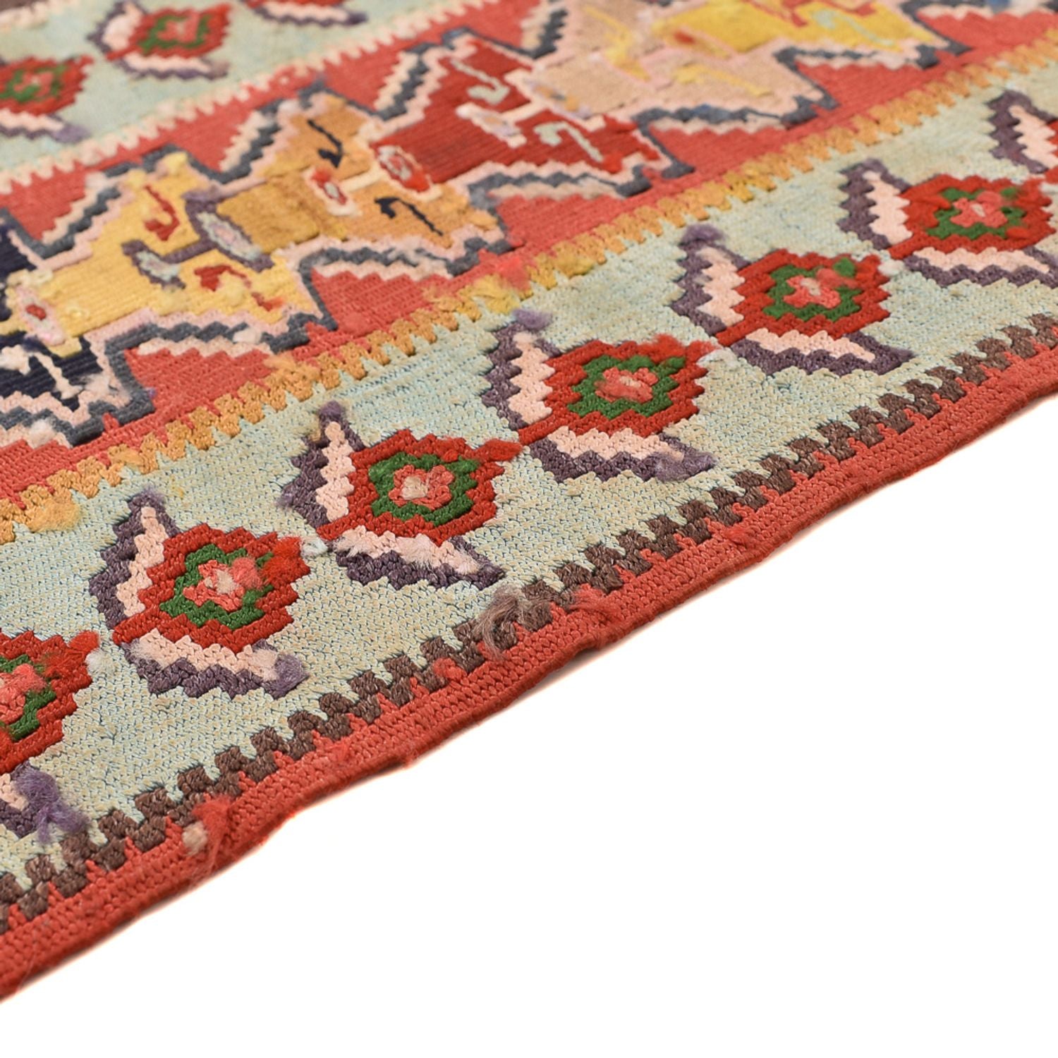 Kelim-tæppe - orientalsk - 260 x 158 cm - lysrød