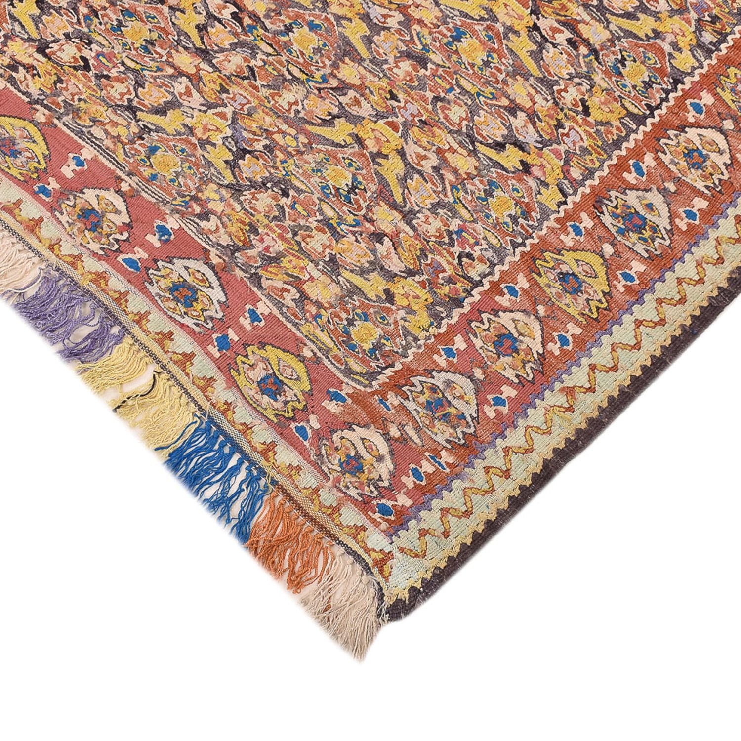 Kelim-tæppe - orientalsk - 200 x 140 cm - karamel