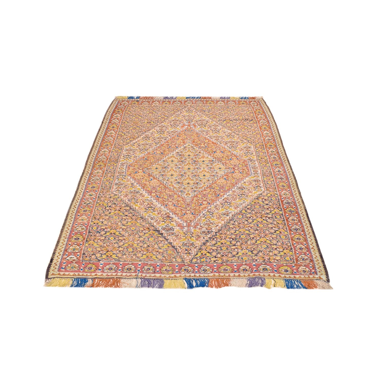 Kelim-tæppe - orientalsk - 200 x 140 cm - karamel