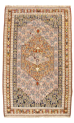 Kelim-tæppe - orientalsk - 260 x 160 cm - beige