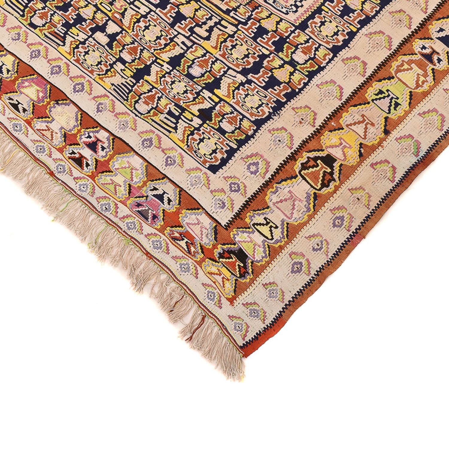 Kelim-tæppe - orientalsk - 260 x 160 cm - beige