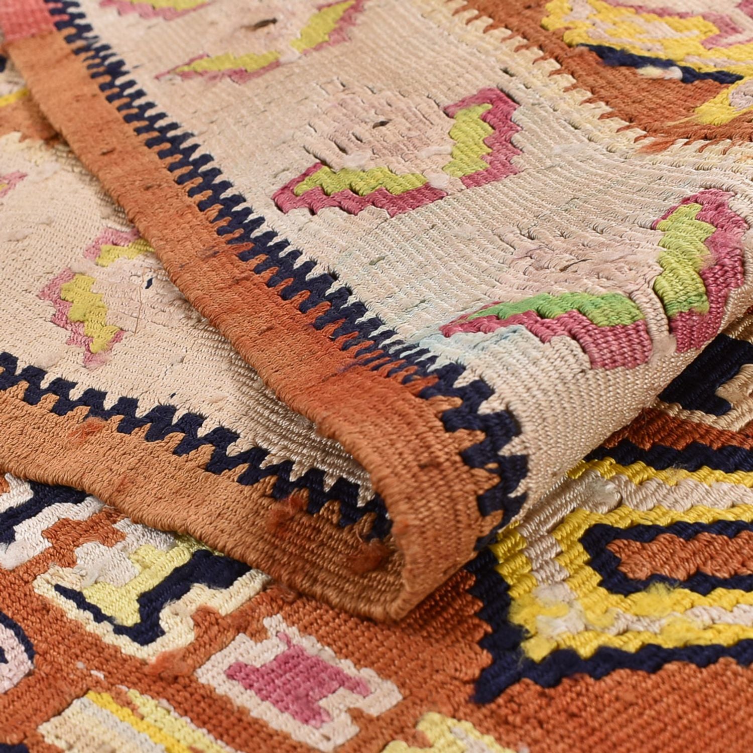 Kelim-tæppe - orientalsk - 260 x 160 cm - beige