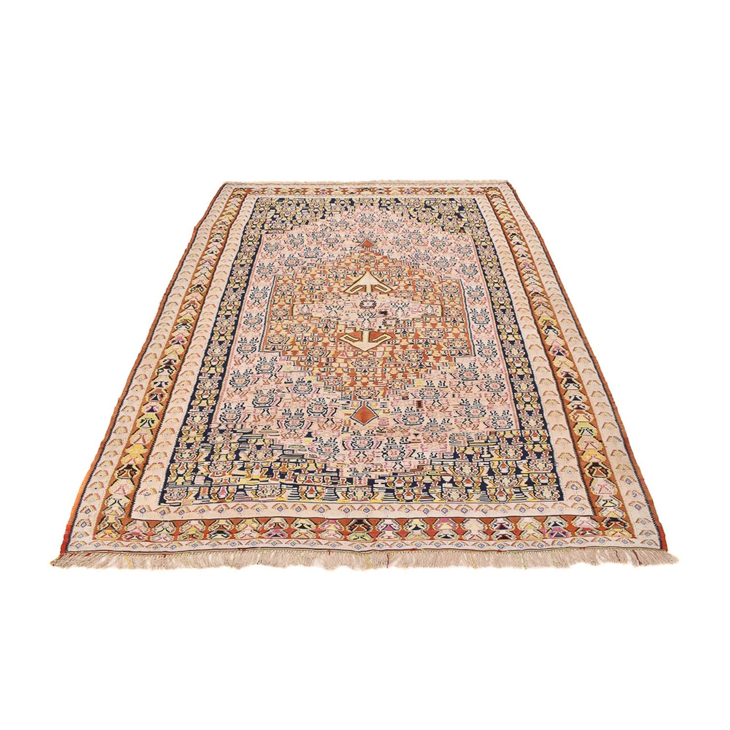 Kelim-tæppe - orientalsk - 260 x 160 cm - beige