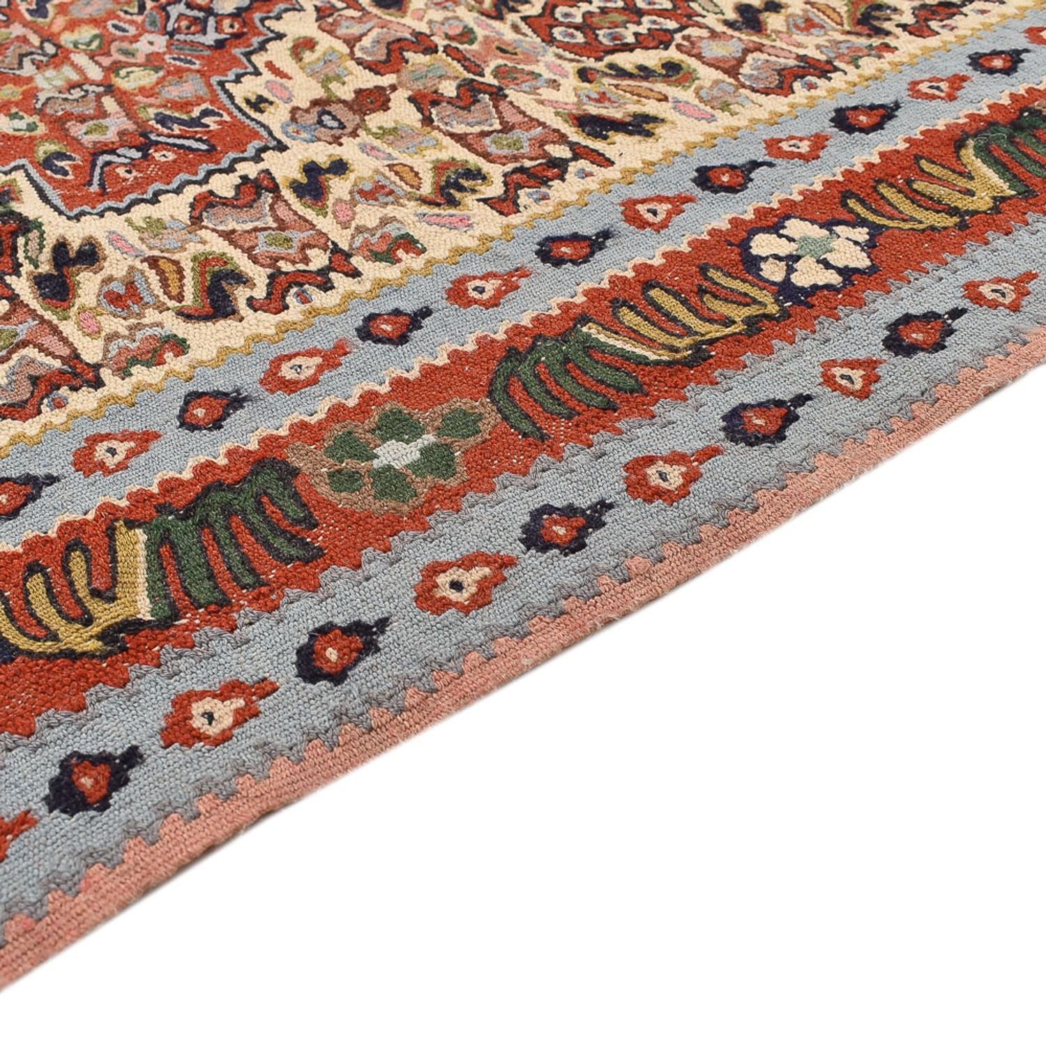 Løber Kelim-tæppe - orientalsk - 393 x 87 cm - beige