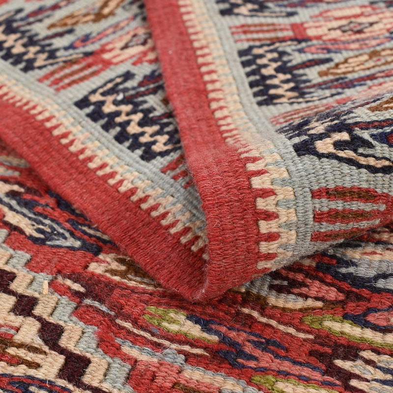 Løber Kelim-tæppe - orientalsk - 395 x 85 cm - mørk beige