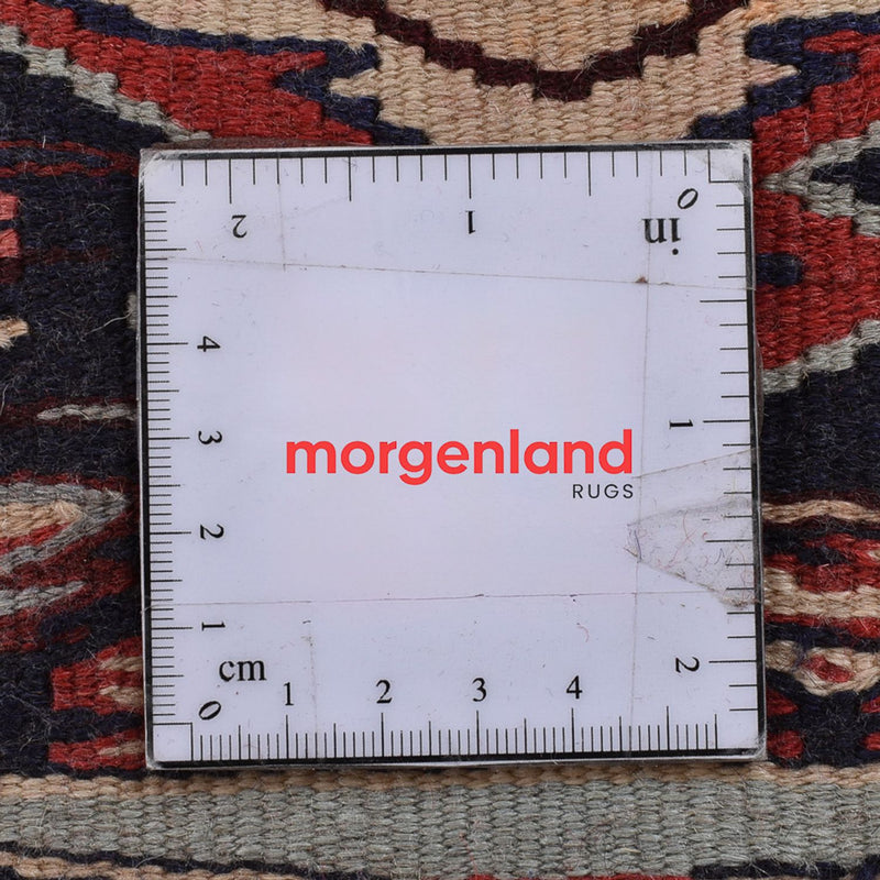 Løber Kelim-tæppe - orientalsk - 395 x 85 cm - mørk beige