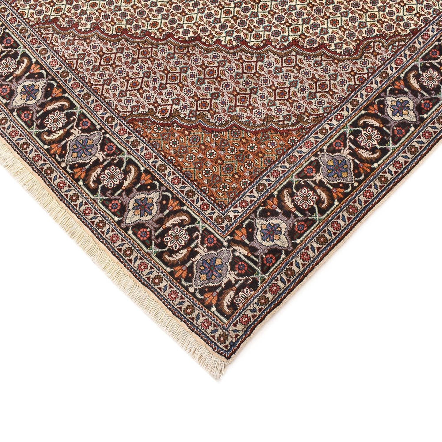 Persisk tæppe - Tabriz - Royal firkantet  - 210 x 200 cm - lys brun