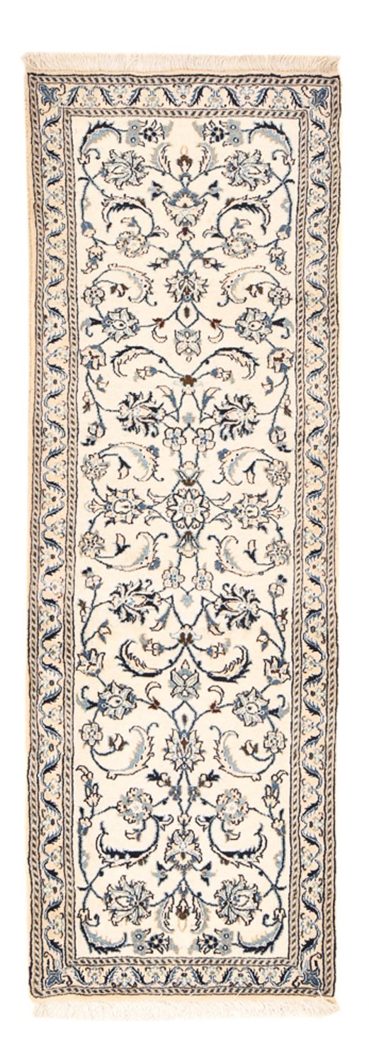 Løber Persisk tæppe - Nain - Royal - 187 x 57 cm - creme
