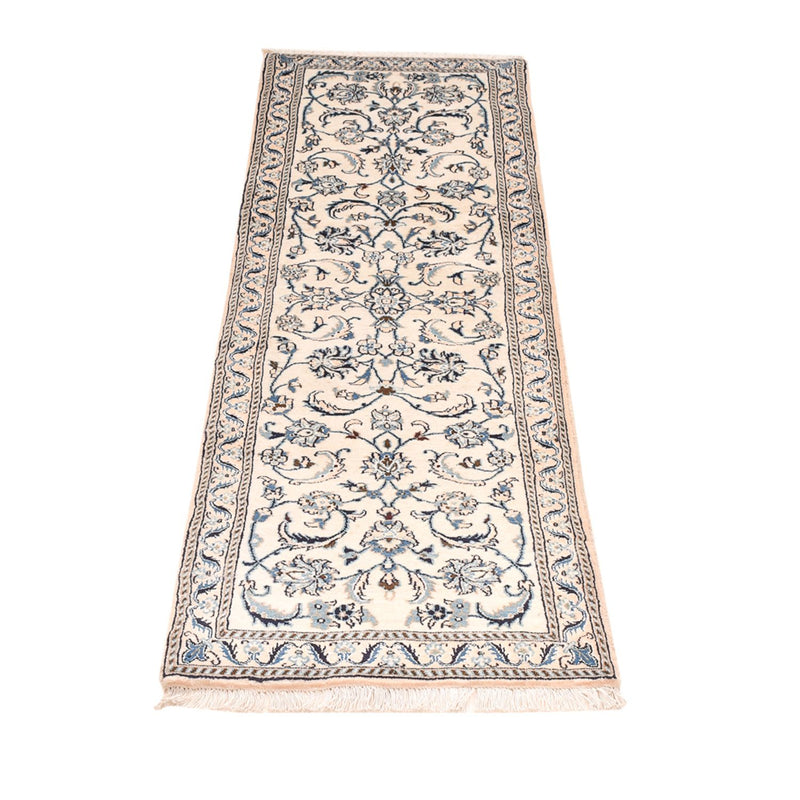 Løber Persisk tæppe - Nain - Royal - 187 x 57 cm - creme