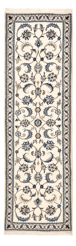 Løber Persisk tæppe - Nain - Royal - 194 x 61 cm - creme