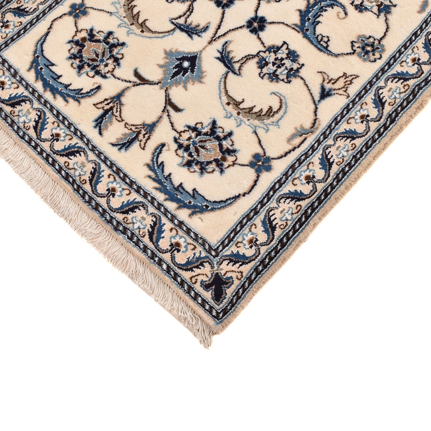 Løber Persisk tæppe - Nain - Royal - 194 x 61 cm - creme