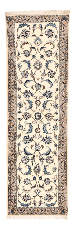 Løber Persisk tæppe - Nain - Royal - 197 x 60 cm - creme