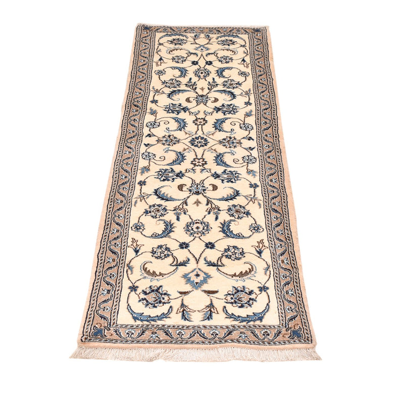 Løber Persisk tæppe - Nain - Royal - 197 x 60 cm - creme