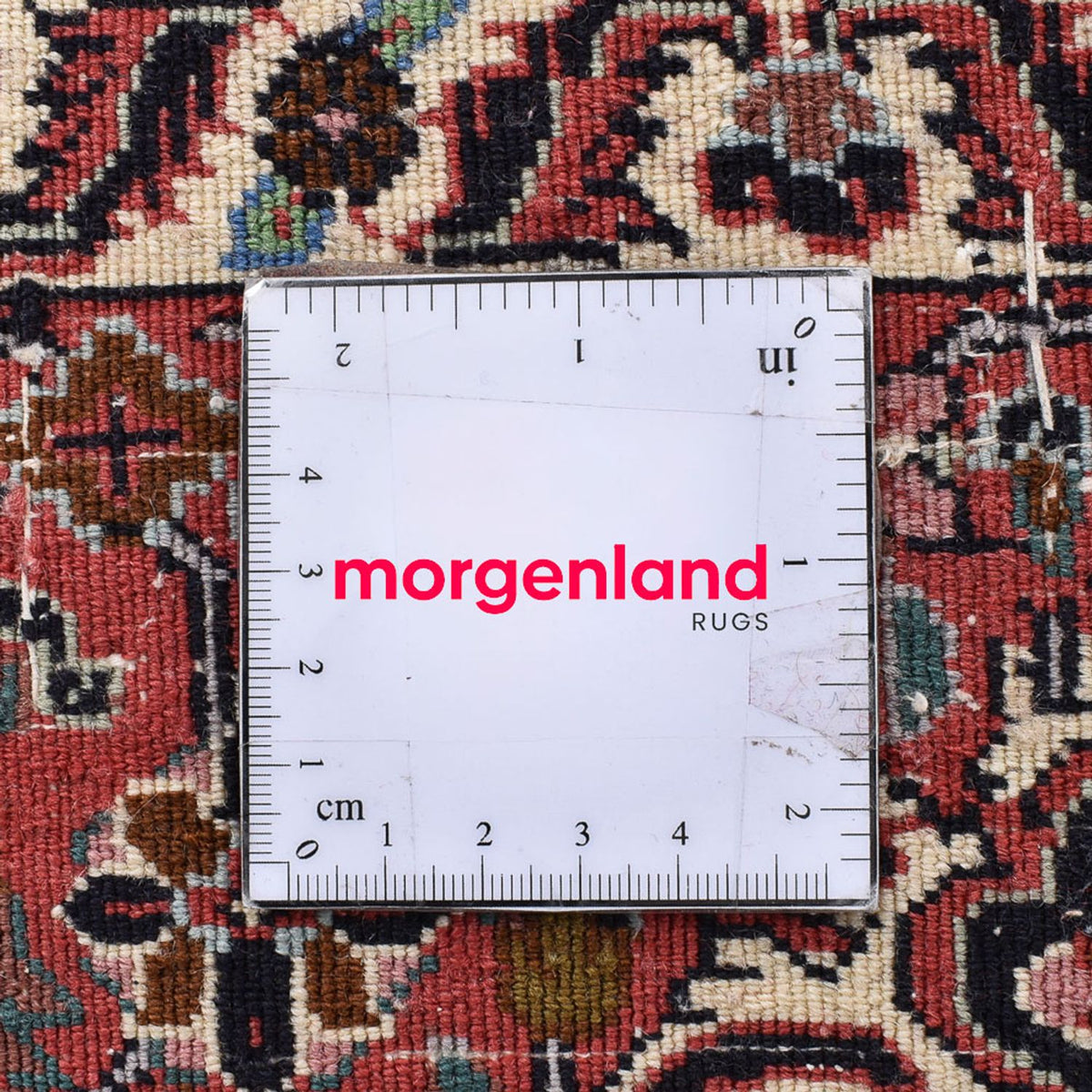 Persisk tæppe - Bijar firkantet  - 205 x 205 cm - rust