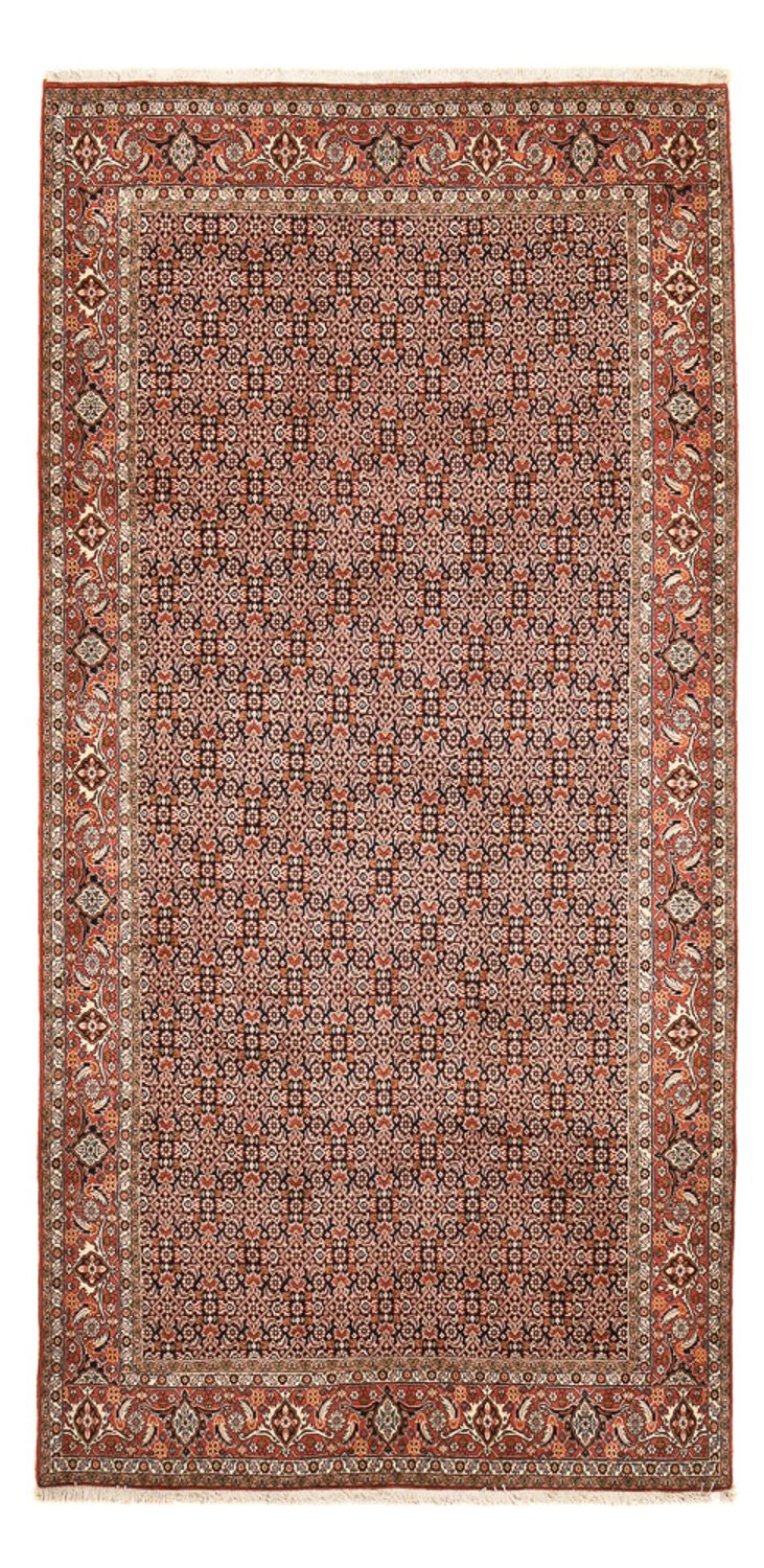 Løber Persisk tæppe - Bijar - 392 x 199 cm - rust