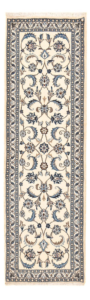 Løber Persisk tæppe - Nain - Royal - 195 x 60 cm - creme