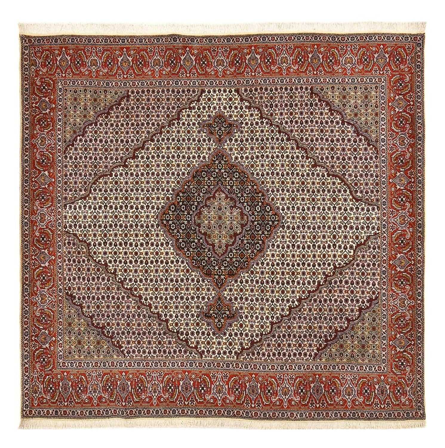 Persisk tæppe - Tabriz - Royal firkantet  - 205 x 193 cm - brun