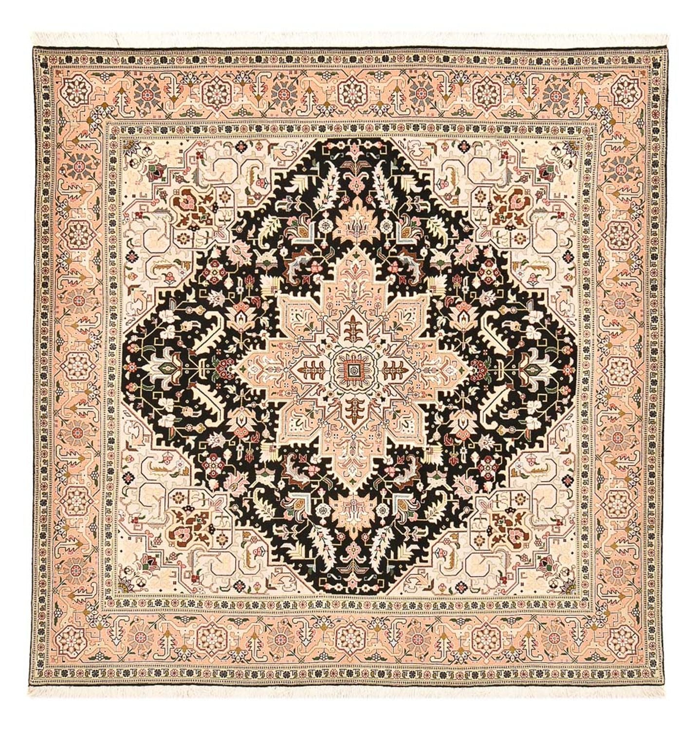 Persisk tæppe - Tabriz - Royal firkantet  - 203 x 198 cm - flerfarvet