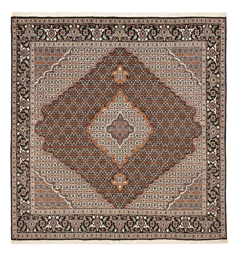 Persisk tæppe - Tabriz - Royal firkantet  - 207 x 200 cm - brun