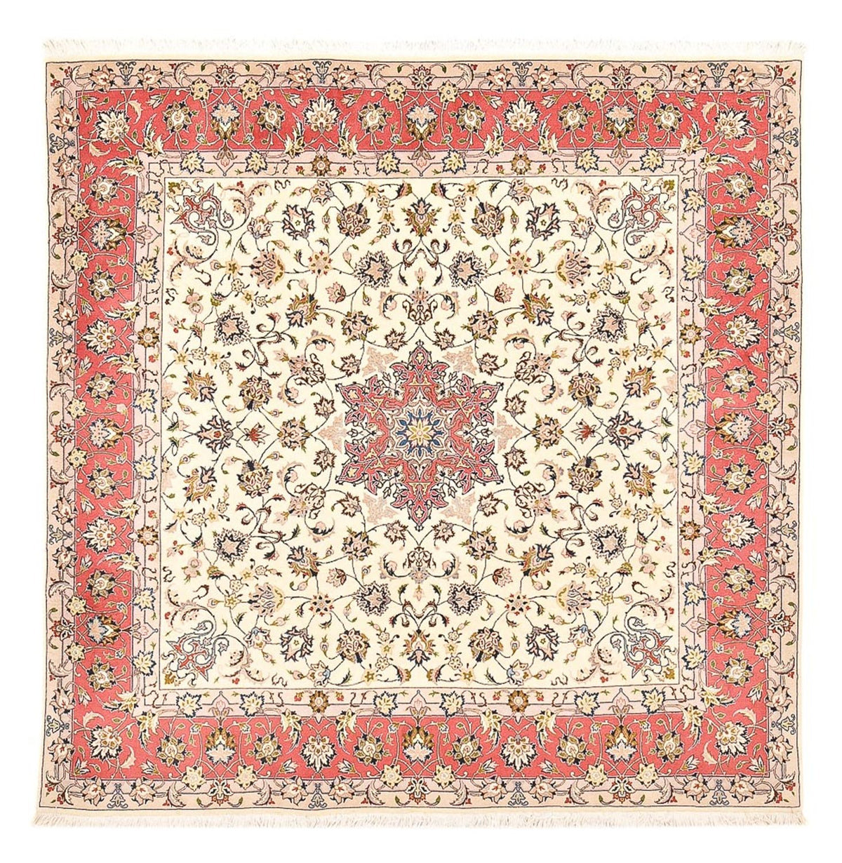 Persisk tæppe - Tabriz - Royal firkantet  - 202 x 201 cm - beige