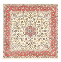 Persisk tæppe - Tabriz - Royal firkantet  - 202 x 201 cm - beige