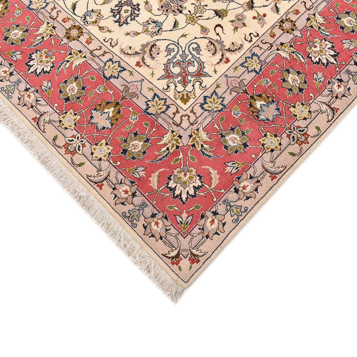 Persisk tæppe - Tabriz - Royal firkantet  - 202 x 201 cm - beige
