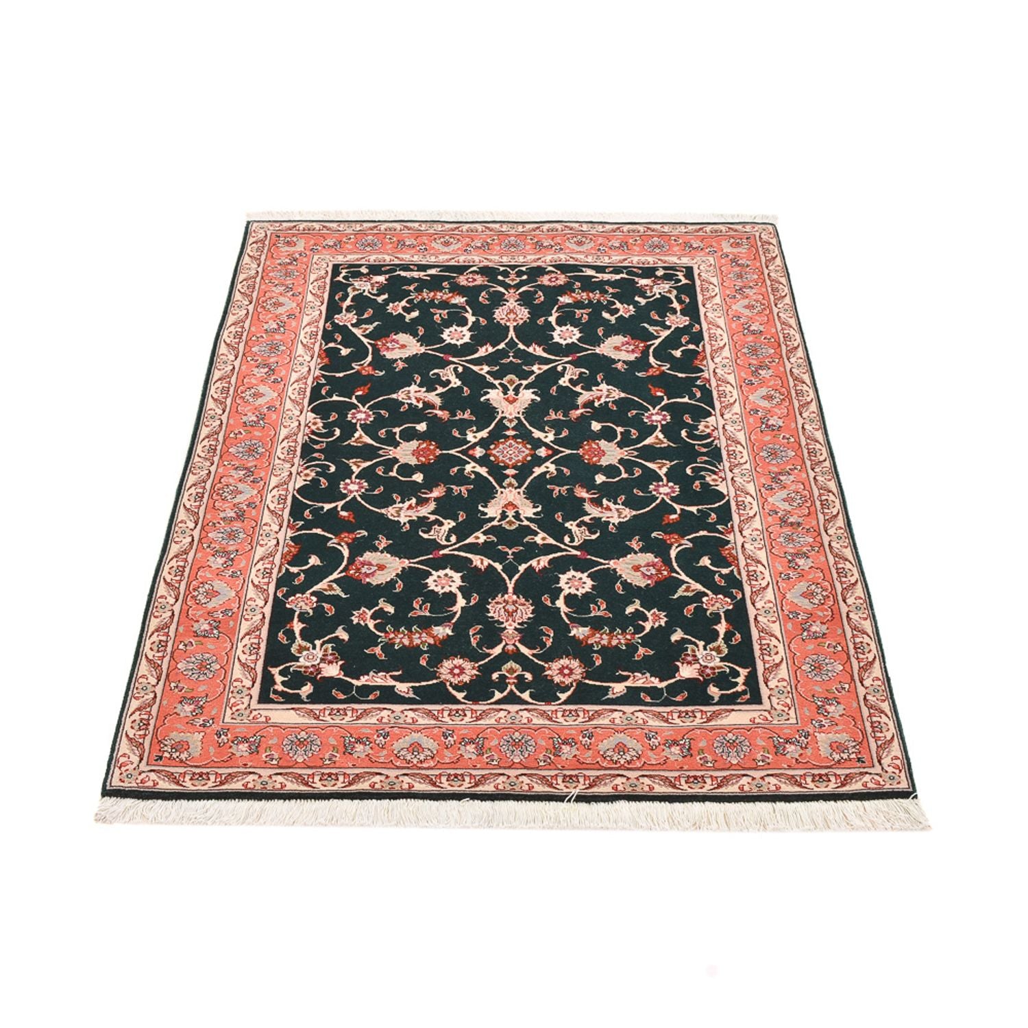 Persisk tæppe - Tabriz - Royal - 145 x 100 cm - mørkeblå