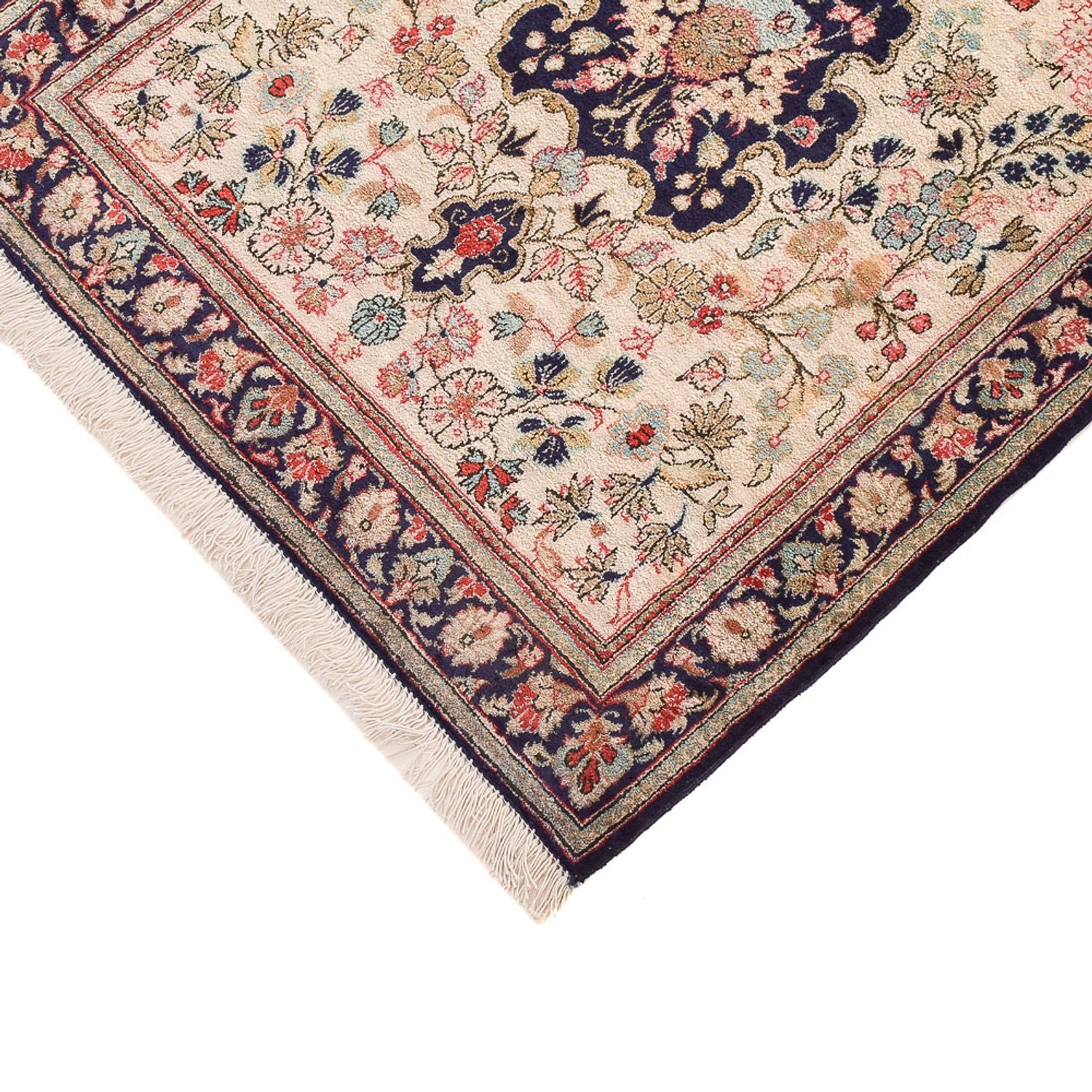 Løber Silketæppe - Ghom Silk - Premium - 222 x 69 cm - creme