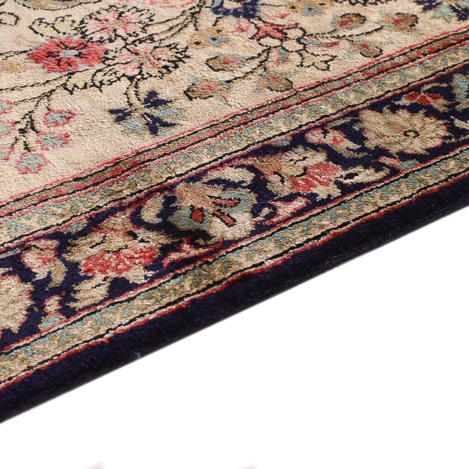 Løber Silketæppe - Ghom Silk - Premium - 222 x 69 cm - creme