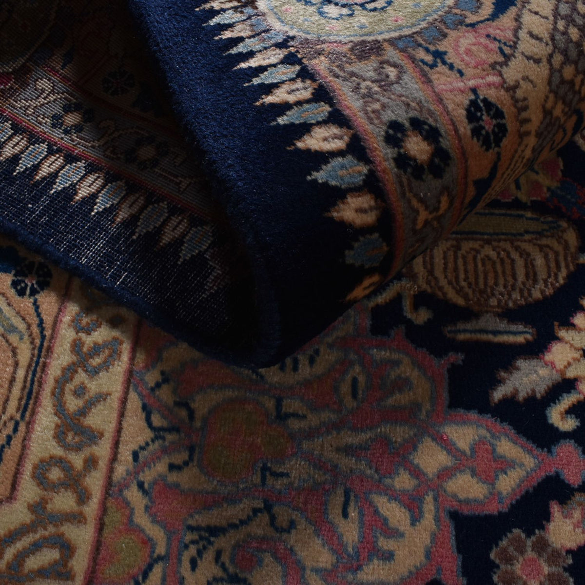 Persisk tæppe - Classic - 294 x 200 cm - mørkeblå