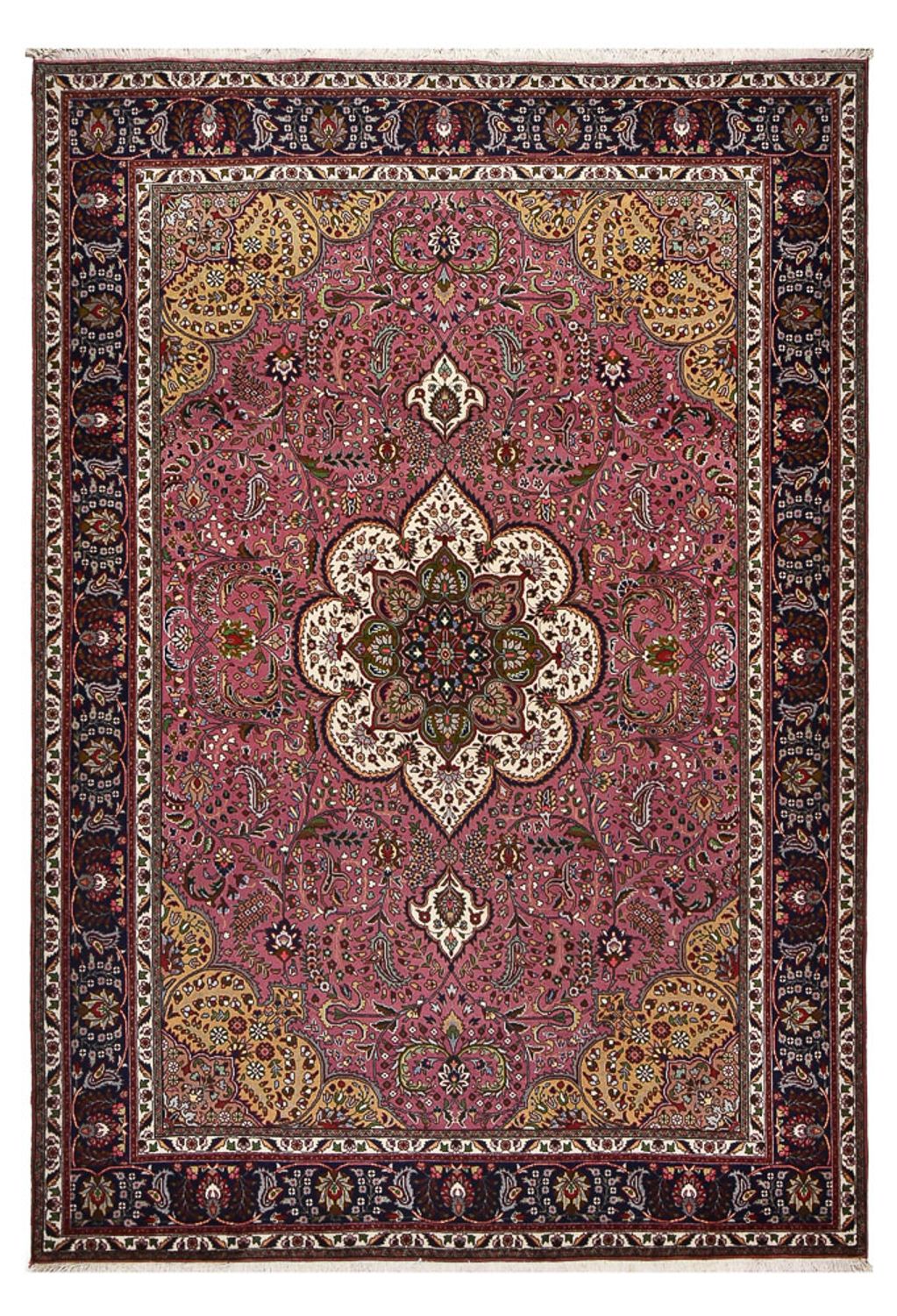 Persisk tæppe - Tabriz - Royal - 303 x 210 cm - lysrød