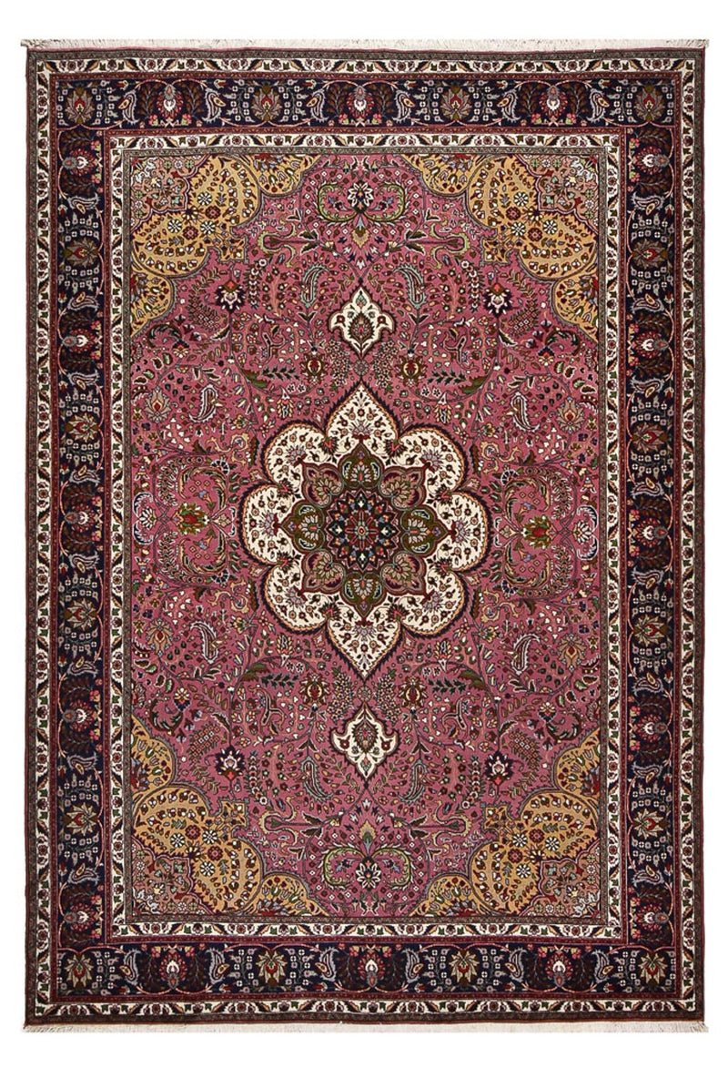 Persisk tæppe - Tabriz - Royal - 303 x 210 cm - lysrød