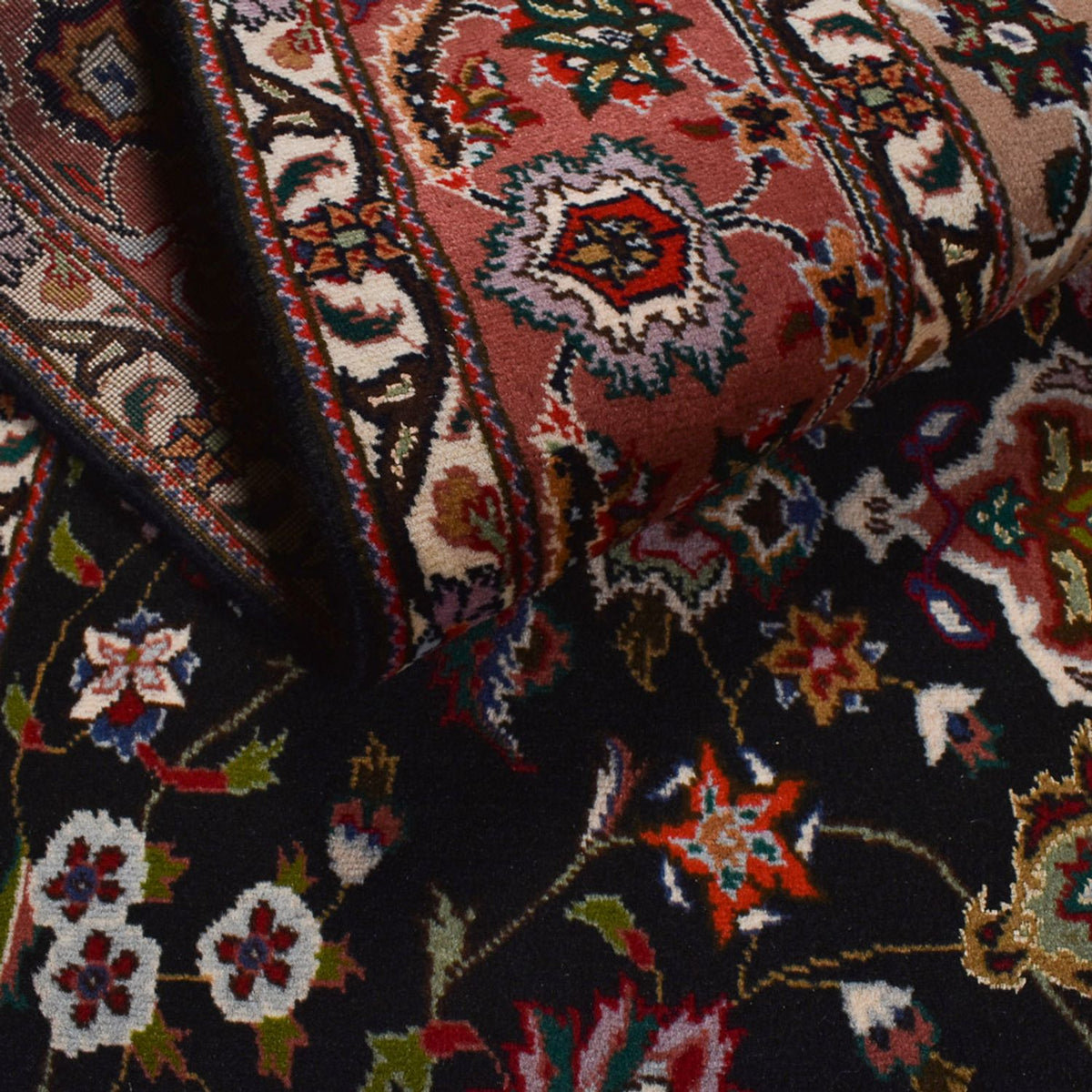 Persisk tæppe - Tabriz - Royal - 316 x 197 cm - mørkeblå