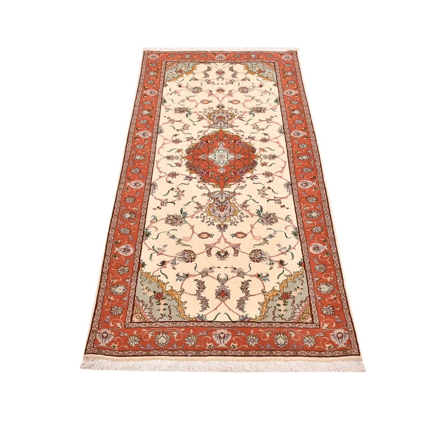 Løber Persisk tæppe - Tabriz - Royal - 206 x 80 cm - flerfarvet