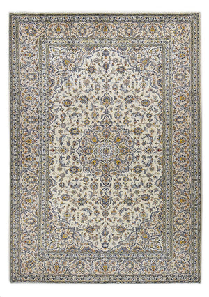 Persisk tæppe - Keshan - Royal - 345 x 245 cm - grå
