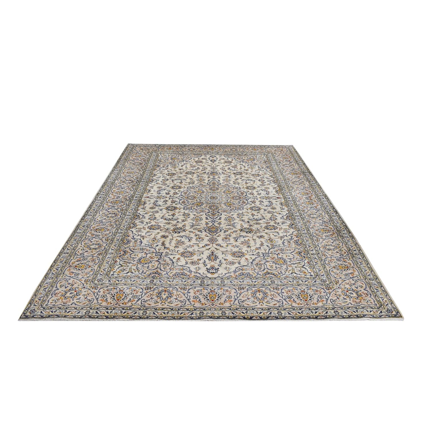 Persisk tæppe - Keshan - Royal - 345 x 245 cm - grå