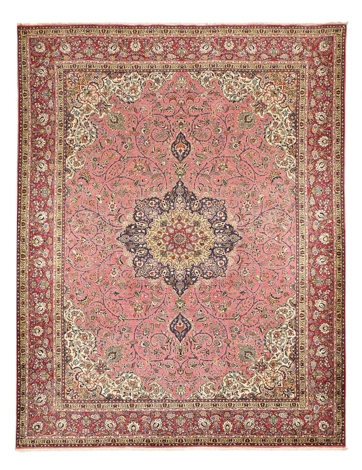 Persisk tæppe - Tabriz - Royal - 394 x 302 cm - laks