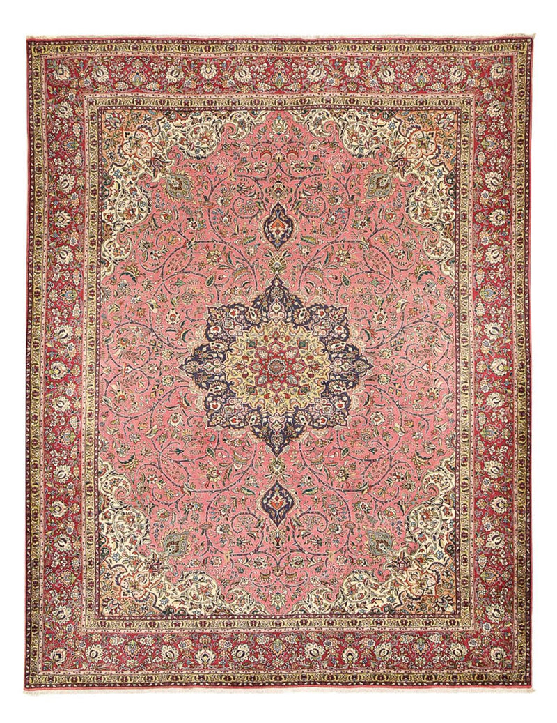 Persisk tæppe - Tabriz - Royal - 394 x 302 cm - laks