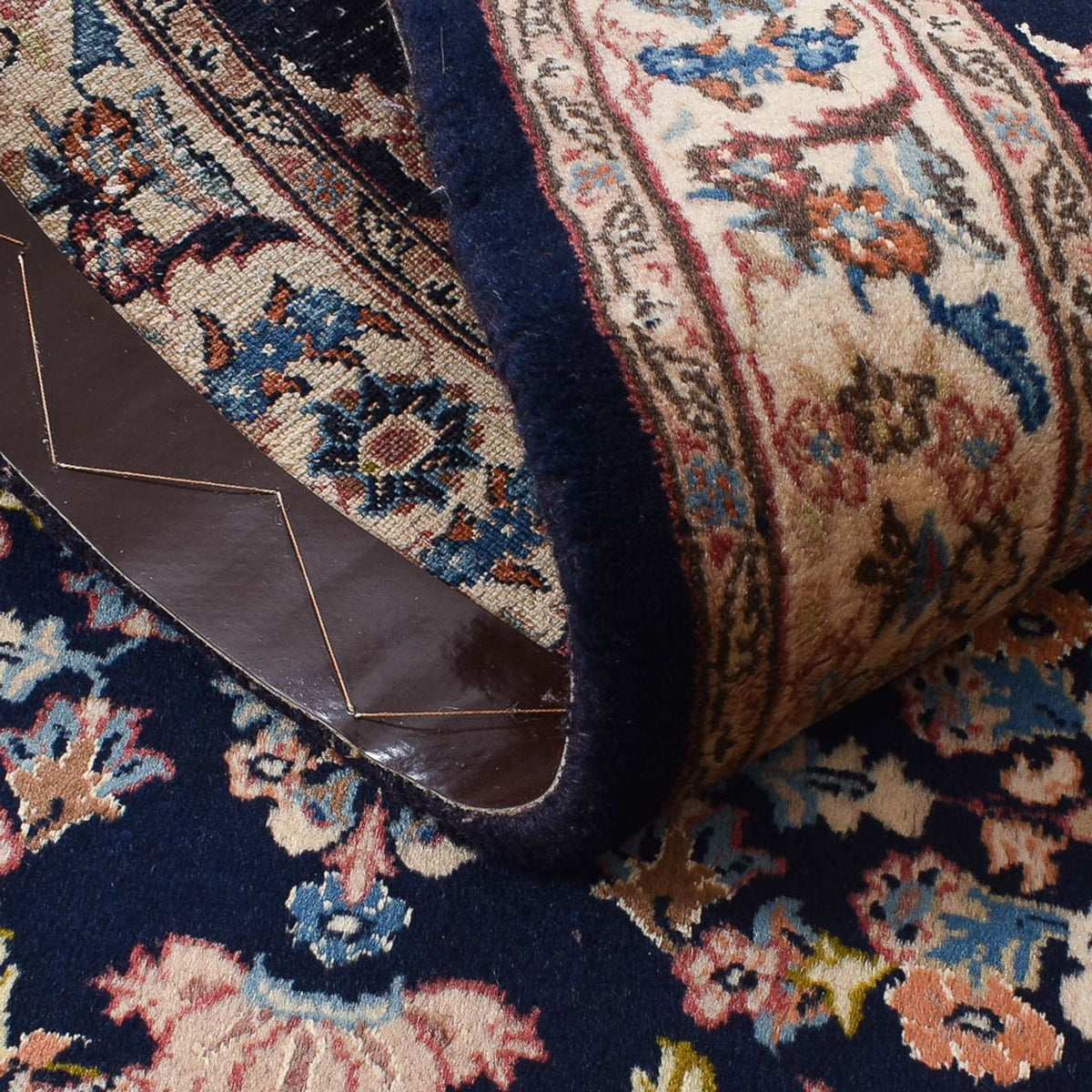 Løber Persisk tæppe - Classic - 287 x 76 cm - mørkeblå