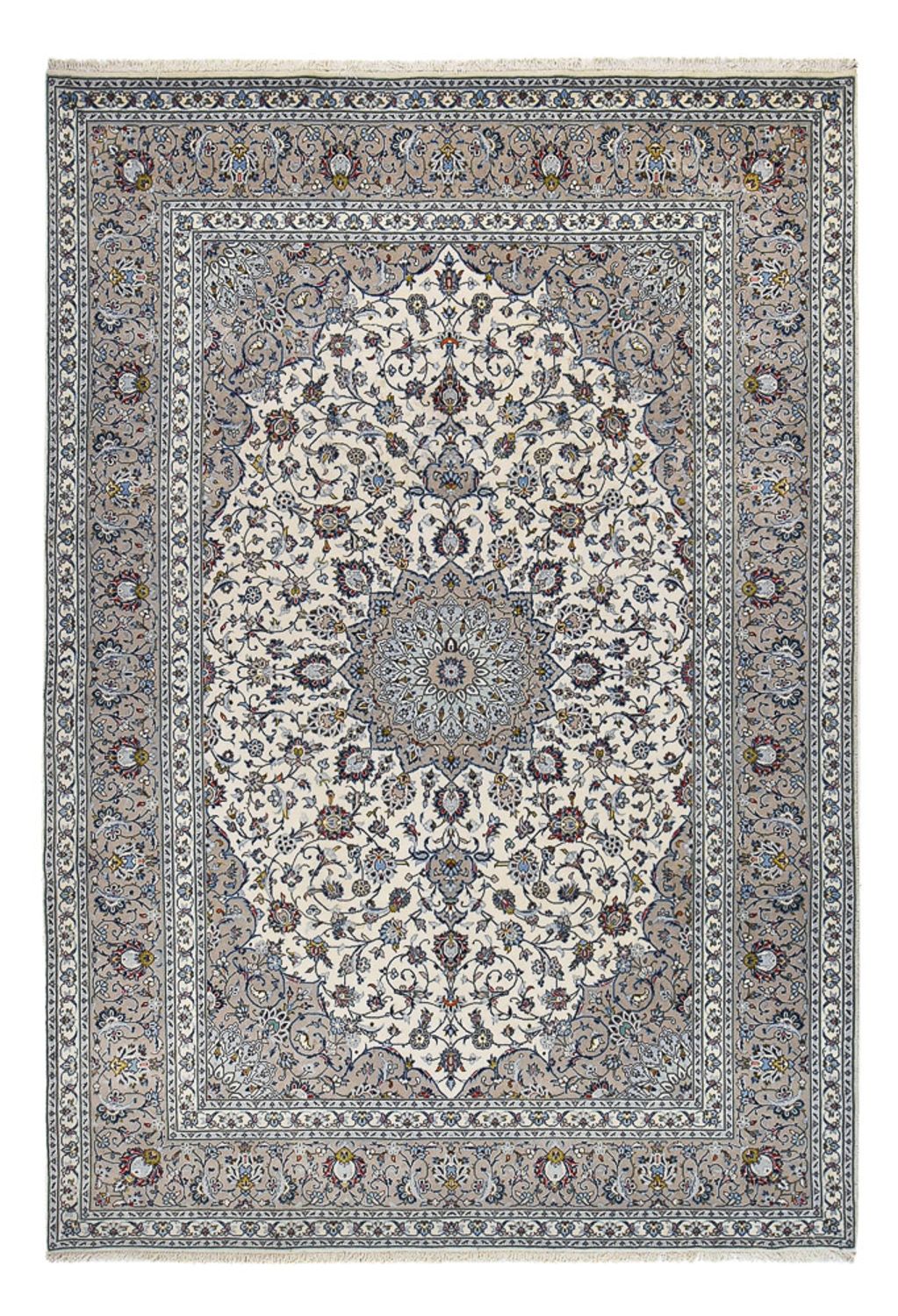 Persisk tæppe - Keshan - Royal - 360 x 248 cm - grå