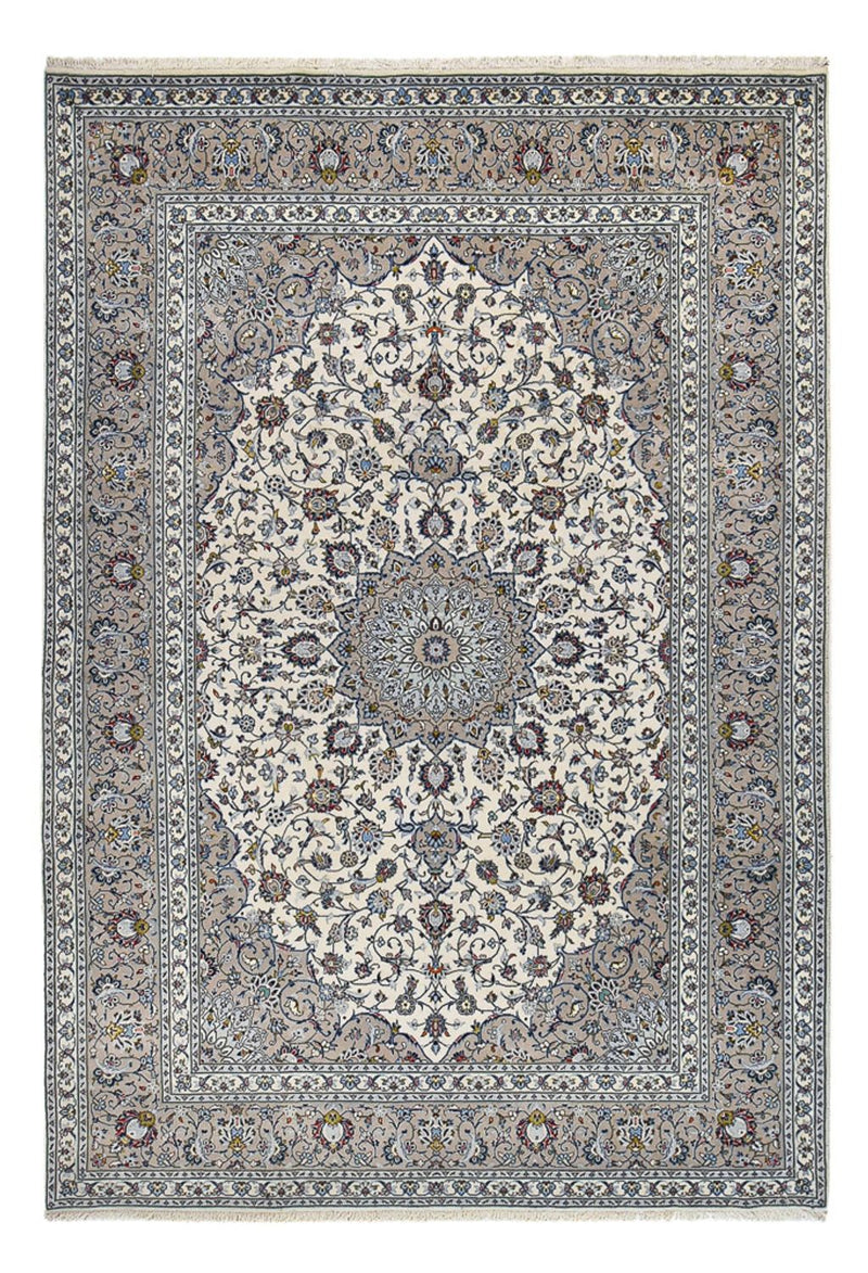 Persisk tæppe - Keshan - Royal - 360 x 248 cm - grå
