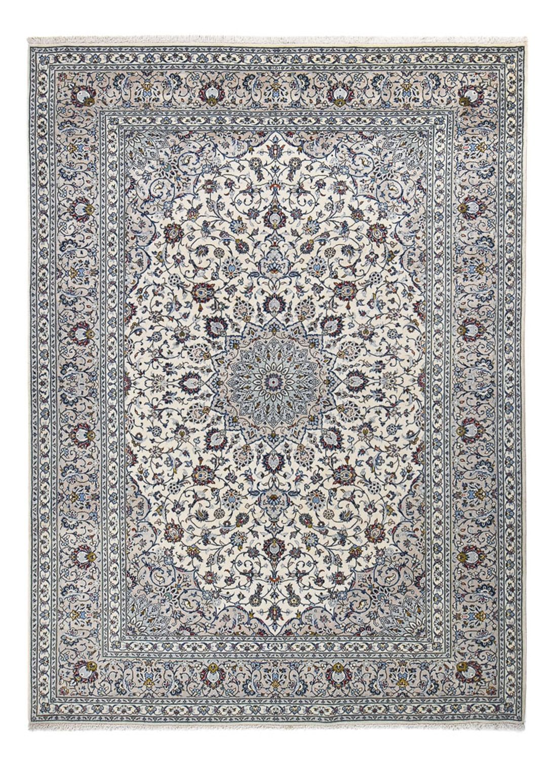 Persisk tæppe - Keshan - Royal - 348 x 250 cm - grå