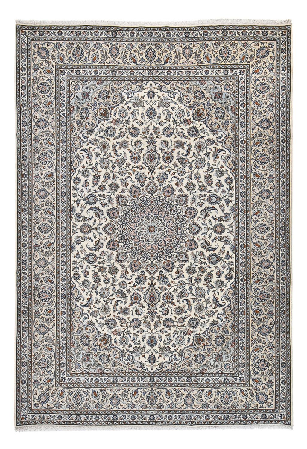 Persisk tæppe - Keshan - Royal - 362 x 245 cm - grå