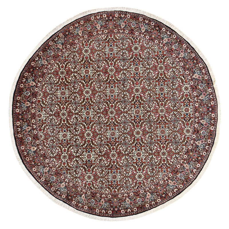 Persisk tæppe - Bijar rundt  - 250 x 250 cm - rust