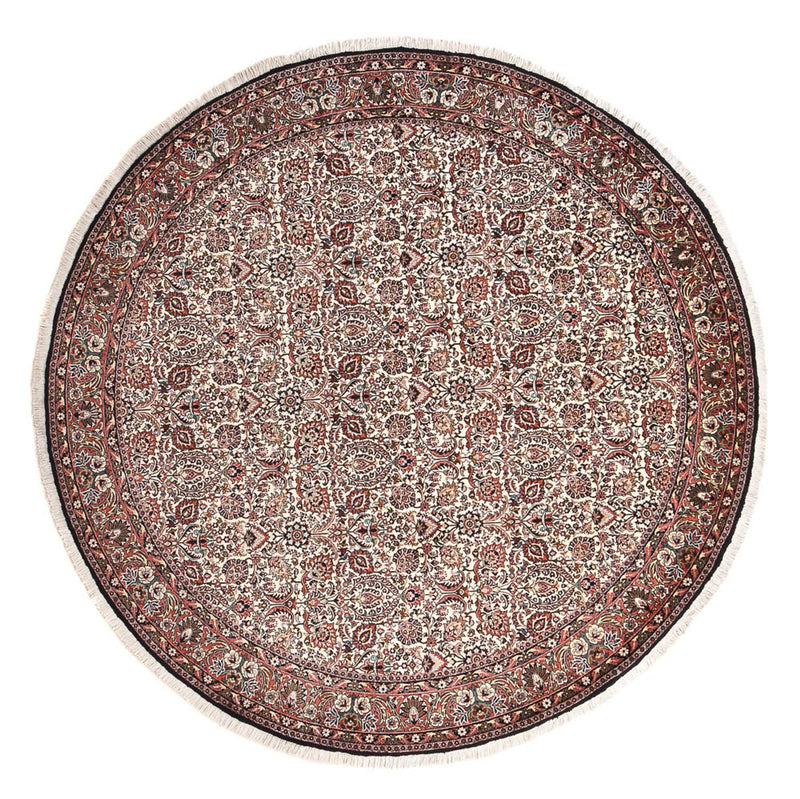 Persisk tæppe - Bijar rundt  - 250 x 250 cm - rust