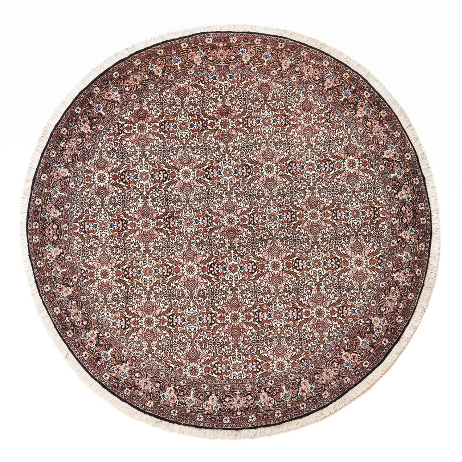Persisk tæppe - Bijar rundt  - 250 x 250 cm - rust