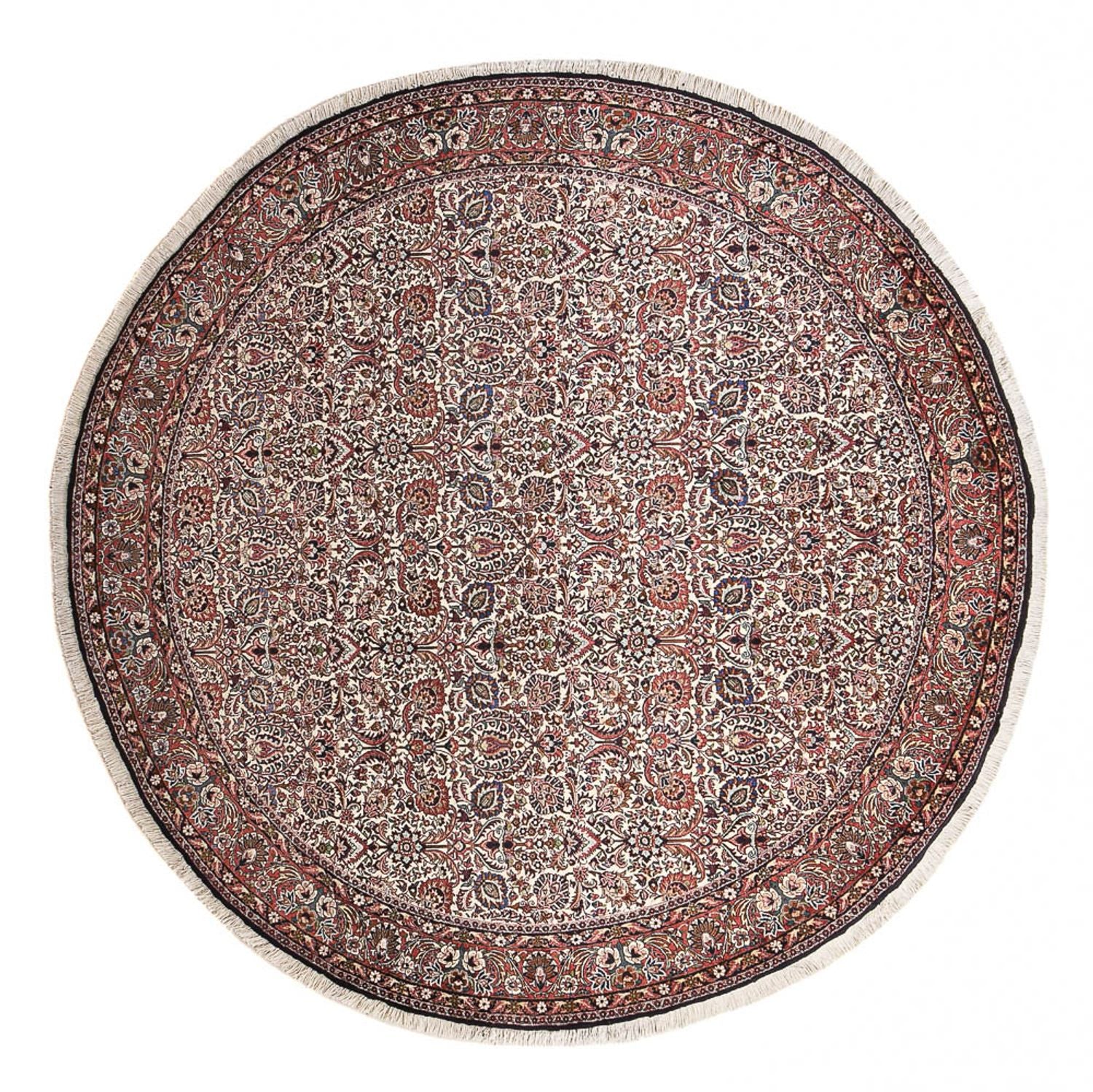 Persisk tæppe - Bijar rundt  - 250 x 250 cm - rust