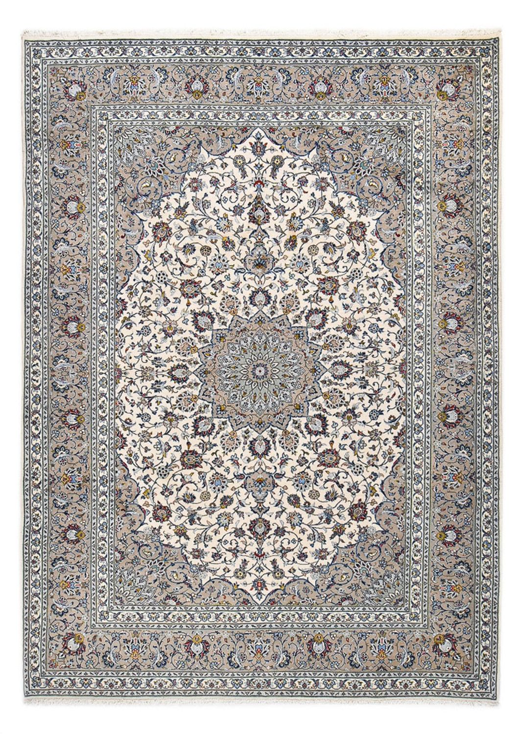 Persisk tæppe - Keshan - Royal - 343 x 250 cm - grå